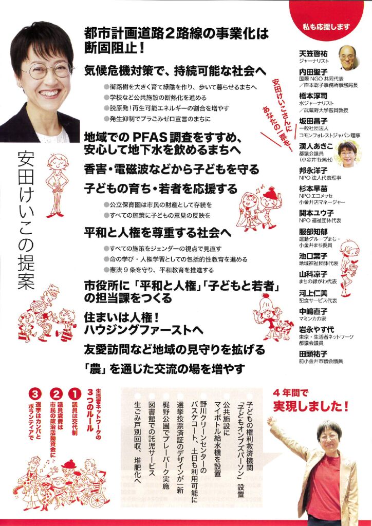 安田けいこ法定ビラウラのサムネイル
