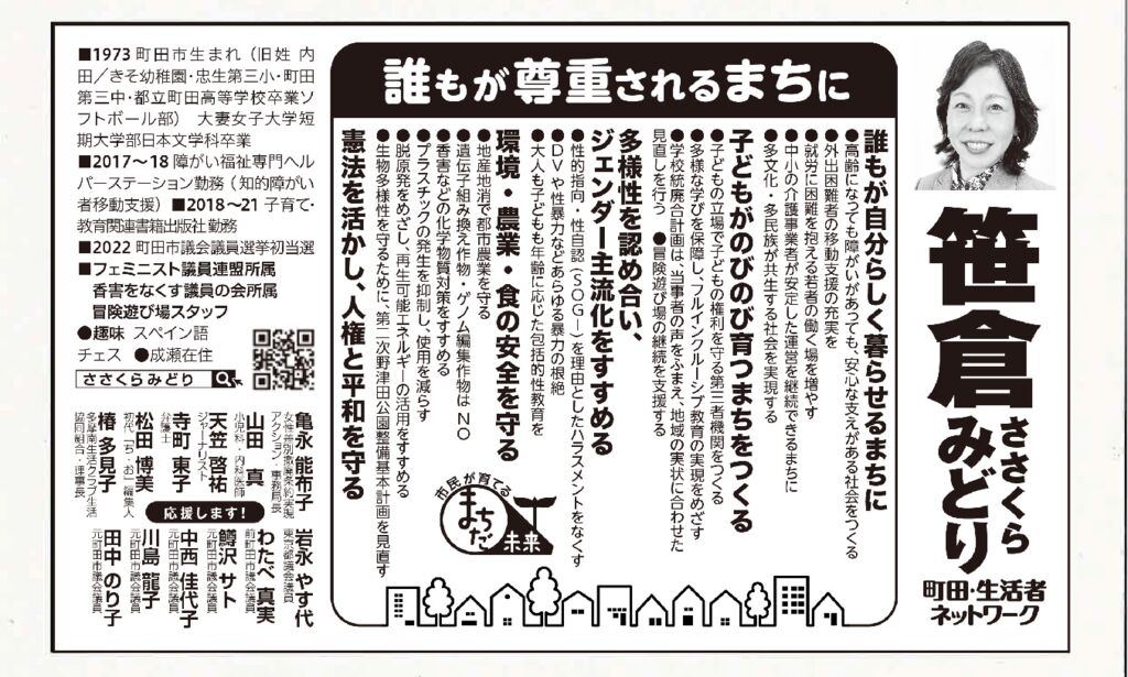笹倉みどり　選挙公報のサムネイル